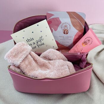 Personalised Open Flat Washbag Beauty Gift Set, 2 of 3