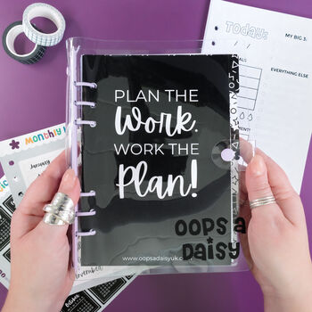 'Plan The Work. Work The Plan' Hybrid Planner / Journal, 4 of 11