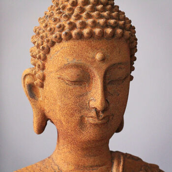 Cold Cast Iron Buddha Statue, 3 of 6