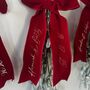 Glitter Mistletoe, Personalised Bow, Newly Wed Christmas Gift, thumbnail 5 of 7