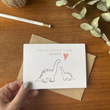 Happy Father's Day Daddy Dinosaur Card, 5 of 5