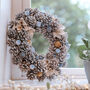 Luxury Frosted Forest Christmas Wreath, thumbnail 3 of 5
