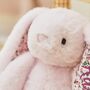 Personalised Pale Pink Bunny Soft Toy, thumbnail 2 of 5