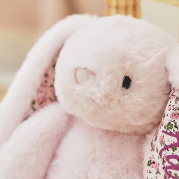 Personalised Pale Pink Bunny Soft Toy, 2 of 5