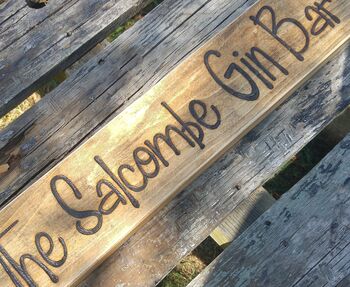 Personalised Wooden Garden And Bar Signs, 2 of 10