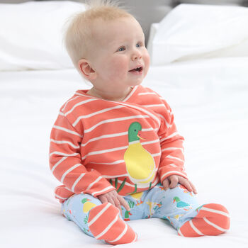 Three Piece Baby Outfit | Unisex Duck Print, 7 of 12