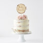 Personalised Engraved Wreath Cake Topper, thumbnail 5 of 8