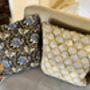 Reversible Quilted Cushion Cover In Lilipad Print, thumbnail 4 of 5