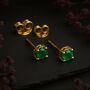 9ct Gold May Emerald Birthstone Stud Earrings, thumbnail 1 of 4