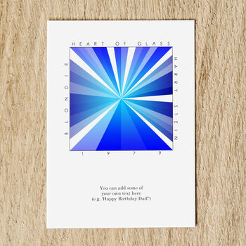 Favourite Song Abstract Art Music Personalised Card, 5 of 10