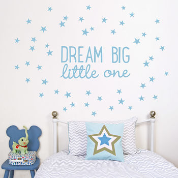 Dream Big Little One Wall Sticker, 4 of 10