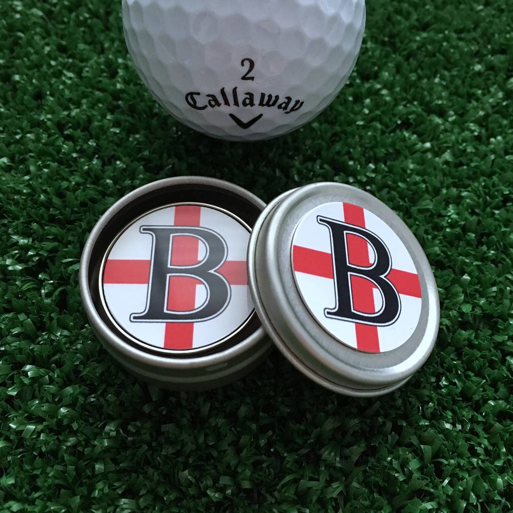 Personalised Initial St George Golf Ball Marker By Hope And Halcyon ...