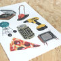 Dad's Favourite Things A4 Print, thumbnail 2 of 6
