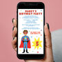 Personalised Superhero Digital Party Invitation, thumbnail 1 of 3
