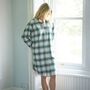 Women's 'Burnet Rose' Tartan Brushed Cotton Nightshirt, thumbnail 3 of 4