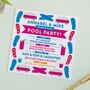 Personalised Pool Party Invitations, thumbnail 1 of 2