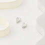 Small Swarovski Crystal Teardrop Stud Earrings, thumbnail 2 of 3