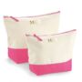 Personalised Canvas Stripe Cosmetic Bag, thumbnail 4 of 6