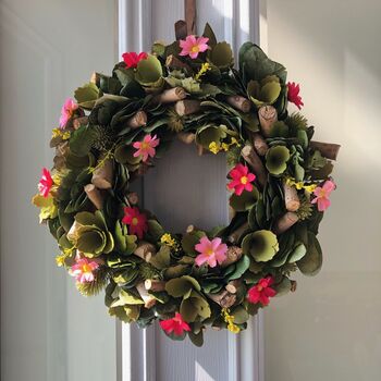 Large Wooden Floral Wreath, 3 of 7