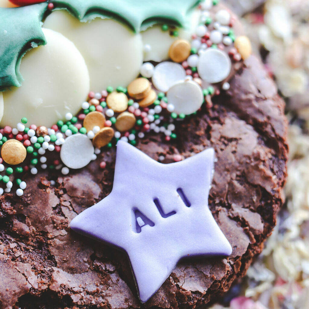 Christmas Pudding Brownie By M+H Cake Company