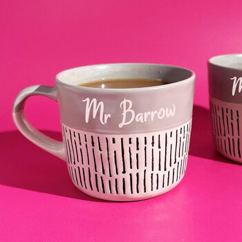 Personalised Mr And Mrs Mug Set, 4 of 8