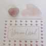 Luxury Rose Quartz Crystal Candle And Bath Salts Gift, thumbnail 2 of 5
