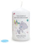Personalised Tiny Tatty Teddy Christening Pillar Candle, thumbnail 2 of 2