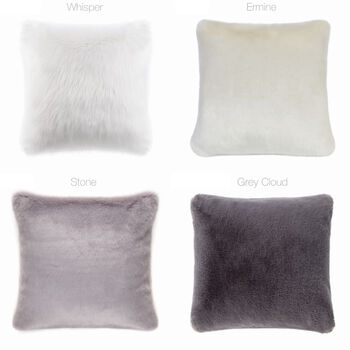 Square Cushions. Luxury Faux Fur Made In England, 4 of 7