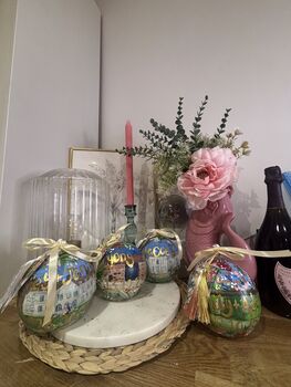 Hand Painted Wedding Venue Bauble – Custom Illustration With Couple’s Names And Date, 12 of 12