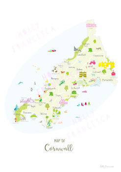 Map Of Cornwall, 8 of 9
