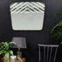 Vintage Mirror With Etched Effect Geometric Design, thumbnail 4 of 4