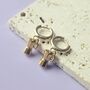Moka Coffee Pot Huggie Hoop Earrings, thumbnail 4 of 7