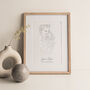 Personalised Grandparent Portrait Line Drawing, thumbnail 1 of 7
