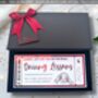 Driving Lessons 17th Birthday Personalised Voucher Gift, thumbnail 1 of 7