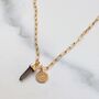 The En Pointe Duo Smokey Quartz Necklace, thumbnail 4 of 8