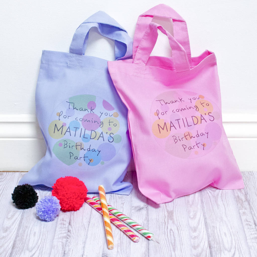 Personalised Children s Party  Bag  By Bedcrumb 