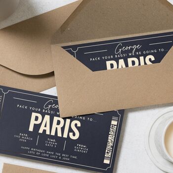 Paris Gift Voucher Gold Foil Holiday Reveal, 7 of 9