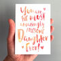 'The Most Amazingly Awesome Daughter' Greeting Card, thumbnail 1 of 2