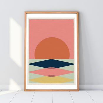 Mid Century Modern 02 Geometric Minimalist Art Print By Magik Moments ...