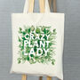 Crazy Plant Lady Houseplant Tote Bag, thumbnail 1 of 3