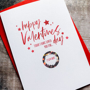 Personalised Scratch Off Valentine's Days Card, 2 of 3