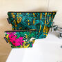 Cosmetic And Makeup Bag Gift Set Tropical Floral, thumbnail 5 of 12