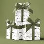 Elegant Bird On Branch Gift Wrapping Paper, thumbnail 6 of 6