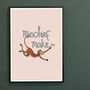 Kids Mischief Maker Cheeky Monkey Nursery Print, thumbnail 4 of 7