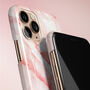 Bright Pink Marble Case For iPhone, thumbnail 2 of 4