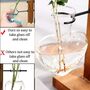 Glass Hydroponic Plant Vases Terrarium With Stand, thumbnail 4 of 7