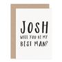 Will You Be My Best Man Card, thumbnail 3 of 3