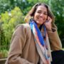 Blue And Orange Octopus Print Scarf In Personalised Gift Box, thumbnail 2 of 3