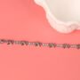 Gemma Xo Crystal Cross Choker Necklace In Silver, thumbnail 7 of 7