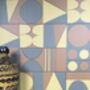 Taking Shape Wallpaper, Straw + Terracotta + Grey, thumbnail 1 of 6
